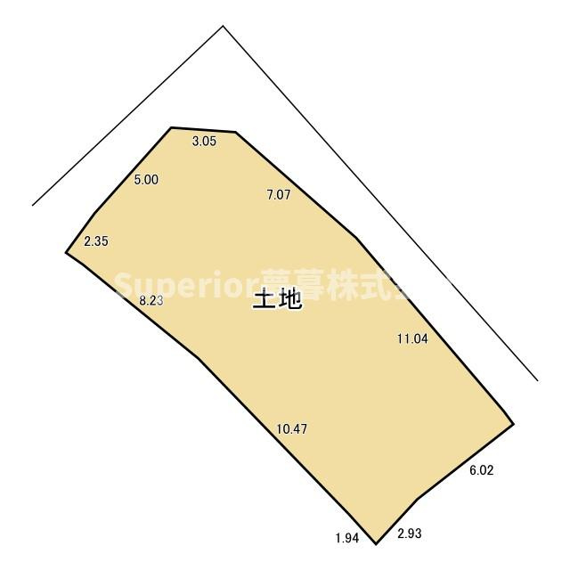 【中古戸建て】大津市湖城が丘の土地図