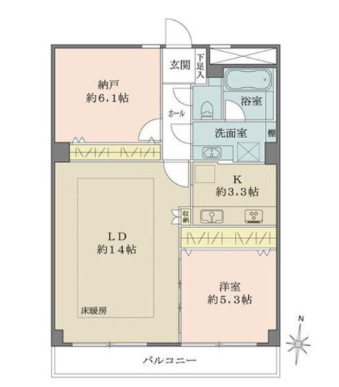 【間取り】 | ★仲介手数料半額★ECLAIR ICHIBAN-CHO (皇居・千鳥ヶ淵まで歩いていけます）