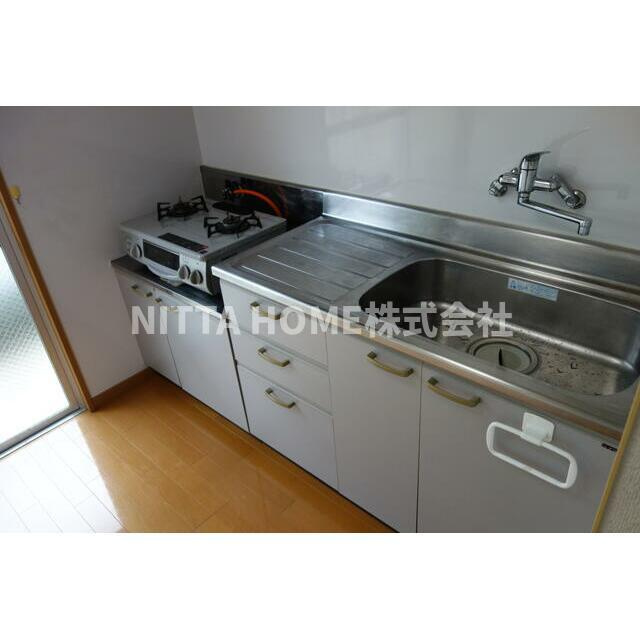 ライフステージ広瀬倉梯のキッチン|２口コンロ付きのキッチン◎