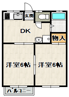 ハイツクローバーの間取り