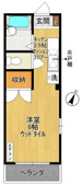 ３０７号室間取/１Ｋ