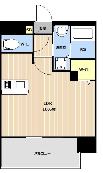 LIBTH姪浜の間取り