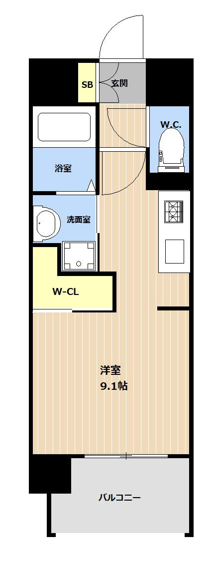 LIBTH西公園の間取り