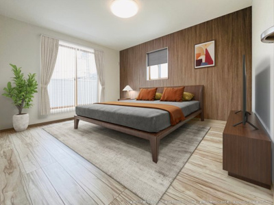 【完成予想図】 | 【LDK　イメージパース】
※画像は設計図面を基に作成したイメージです。