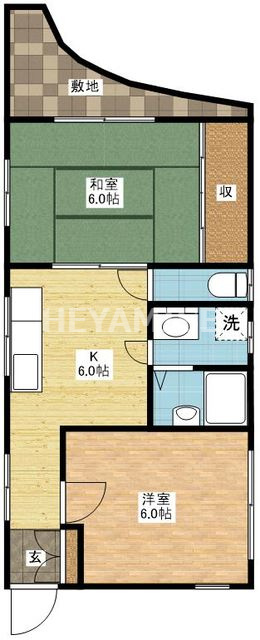 コーポ周の間取り