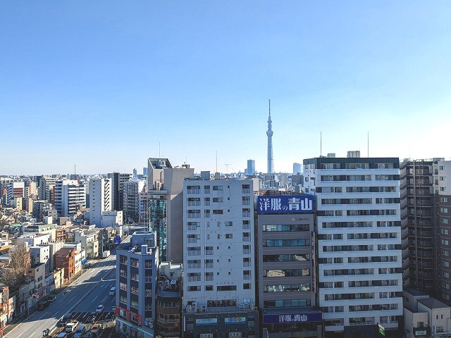 Due三ノ輪Ⅰの展望|15F非常階段からの眺望