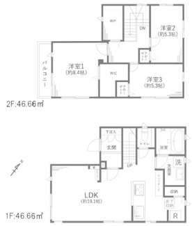 【間取り】 | さいたま市緑区大間木　中古戸建