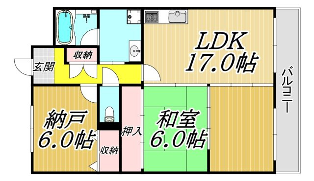 パラシオン武庫之荘の間取り