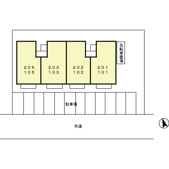 ブランメゾンの区画図