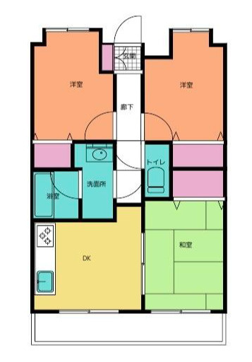ダイアパレス新居浜 8階の間取り