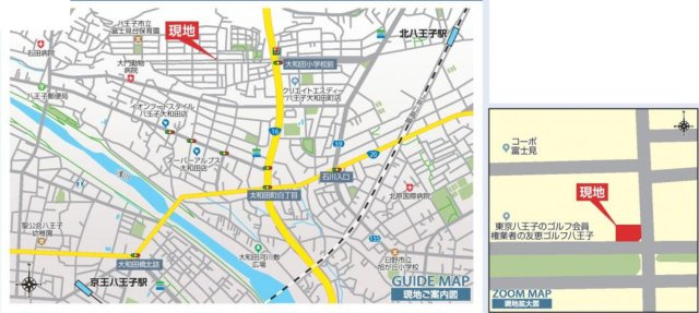 祝：成約済み　『八王子市新築戸建て』八王子市富士見町40-19【仲介手数料無料】の地図|～仲介手数料無料☆八王子ひなた不動産～八王子市富士見町　新築戸建て