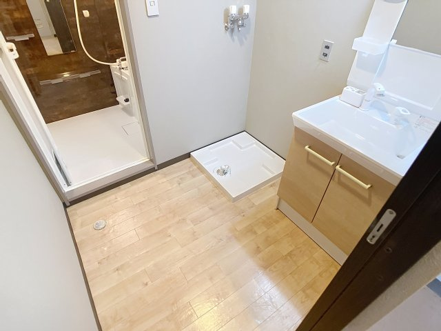 千歳山マンションの洗面所