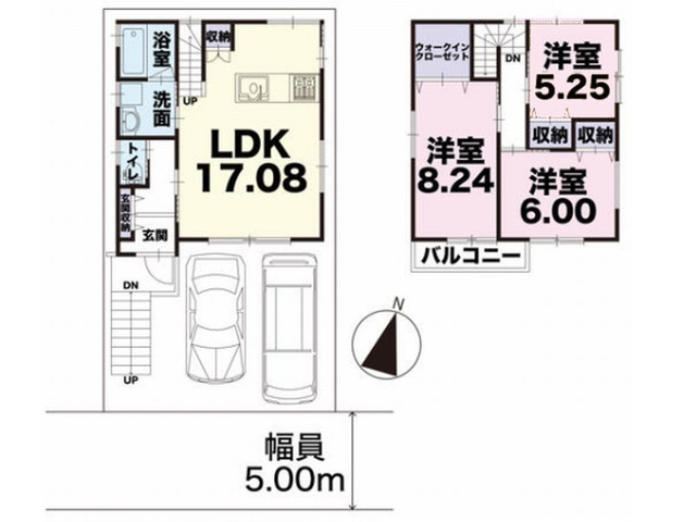 【間取り】 | 山科区四ノ宮小金塚　新築戸建