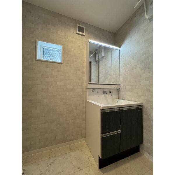 池島町戸建の独立洗面台