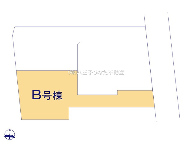 『八王子市新築戸建て』八王子市狭間町1760【仲介手数料無料】の区画図|～仲介手数料無料☆八王子ひなた不動産～八王子市狭間町　新築戸建て