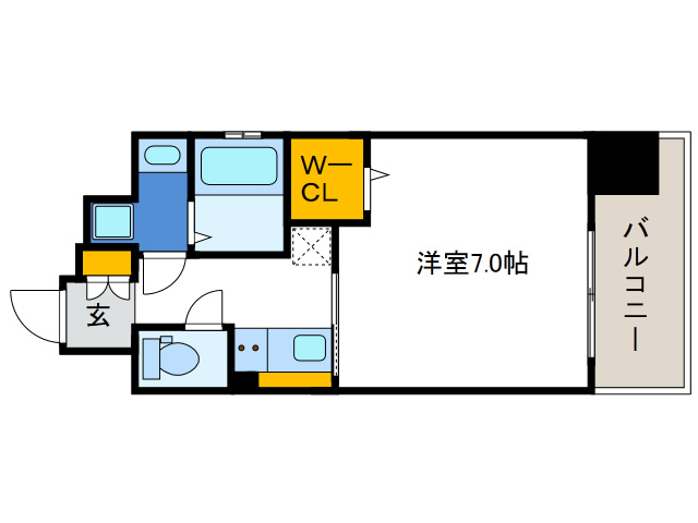 レオンヴァリエ大阪ベイシティⅡの間取り