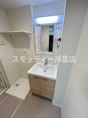 ハーモニーテラス遠里小野Ⅲの独立洗面台