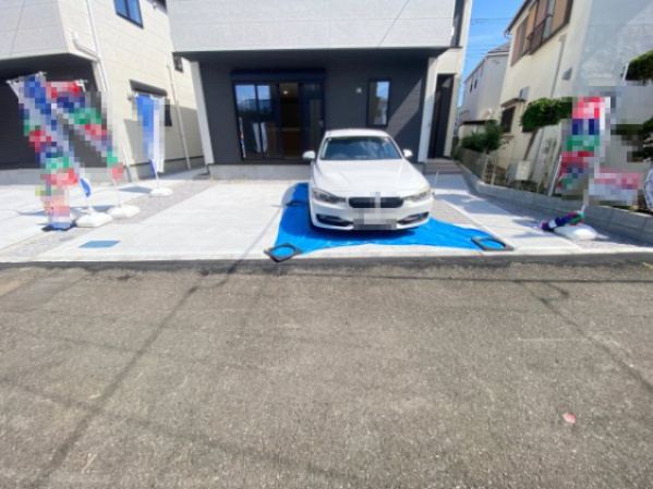 祝：成約済み　八王子市　楢原町　新築戸建て　２期の駐車場|～仲介手数料無料☆八王子ひなた不動産～八王子市楢原町　新築戸建て