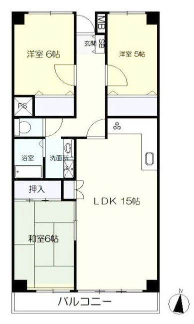 メゾンドグリュー桜の間取り