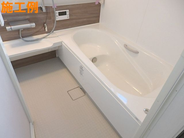 藤沢市辻堂元町５丁目新築戸建て　２号棟の浴室|落ち着いた空間のお風呂です