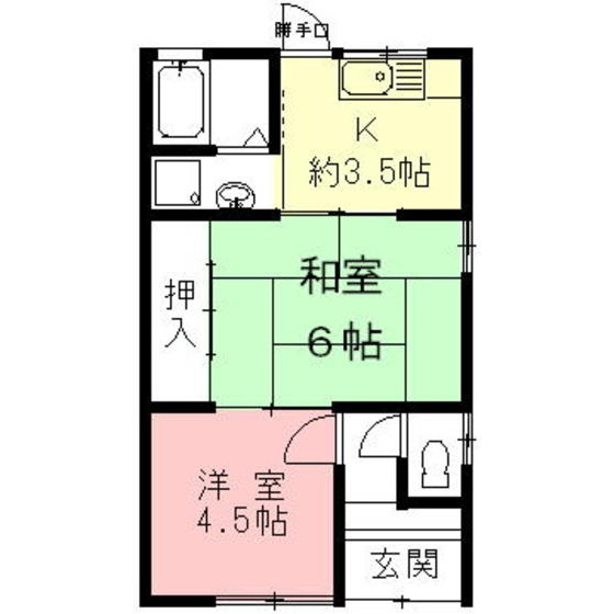 岐阜市加納鉄砲町２丁目の一戸建ての間取り