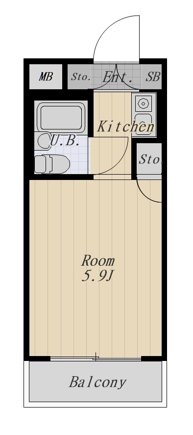 キャッスルマンション大森A号館 202号室 の間取り