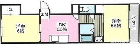 上穂ハイツの間取り