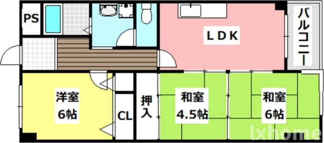 伸栄ハイツの間取り