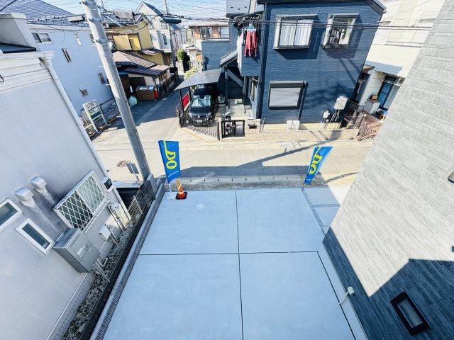 松戸市竹ヶ花西町新築戸建【北部小学校：4分】の展望|バルコニーより道路側眺望