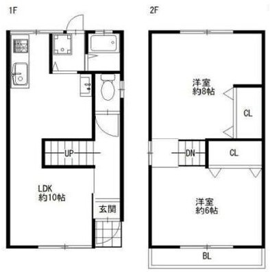 高野道1丁目リノベーションハウスの間取り