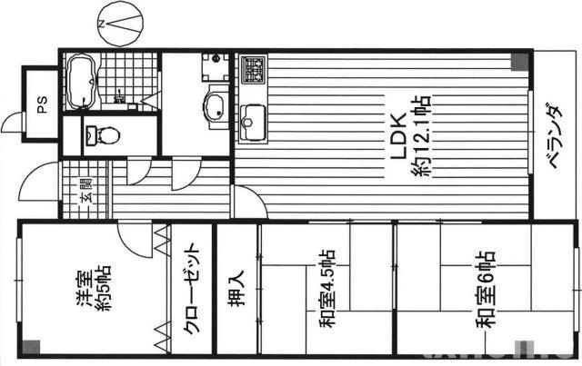 プランドール耳原の間取り