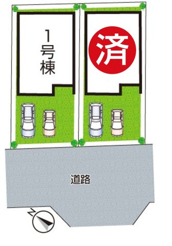 近江八幡市鷹飼町　第2期　新築一戸建ての区画図|全2区画