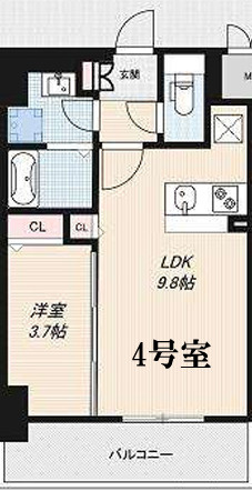 レジデンスh忍町の間取り