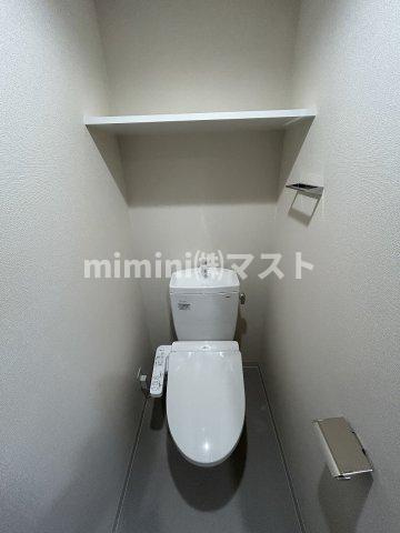 大阪市福島区海老江７丁目の賃貸マンションのトイレ