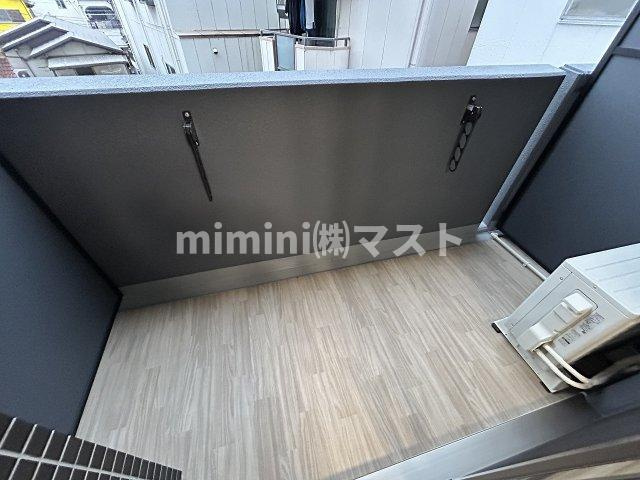 大阪市福島区海老江７丁目の賃貸マンションのバルコニー