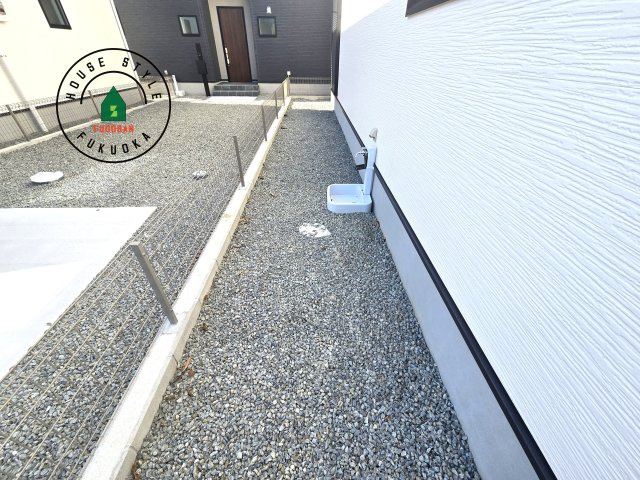 福津市津屋崎8丁目第1-3棟(3号棟）の庭|お庭で自由な時間を過ごせます。