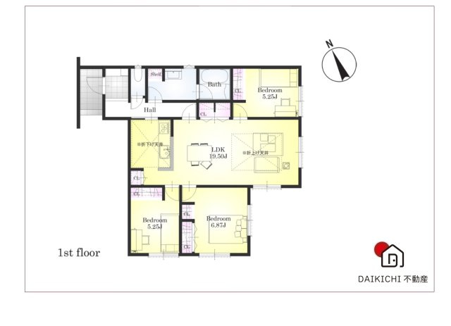 【間取り】 | 加須市上三俣1期　ピュアガーデン　新築戸建　全5棟　1号棟