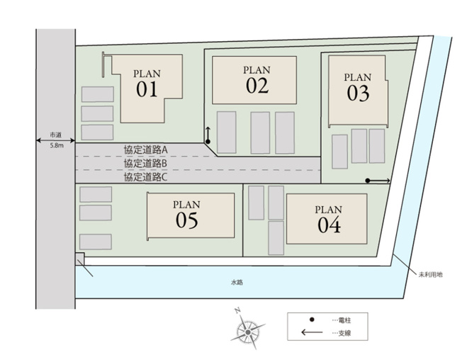 【区画図】 | 加須市上三俣1期　ピュアガーデン　新築戸建　全5棟　2号棟