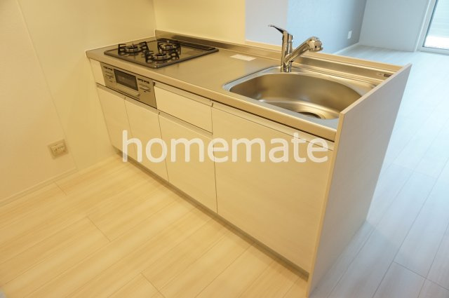 熊本市中央区黒髪６丁目のアパートのキッチン