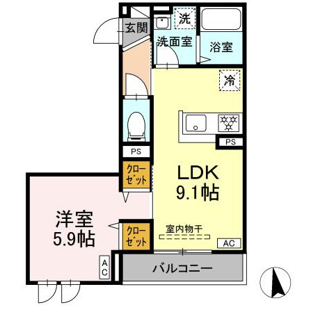 セレスティア東向島の間取り