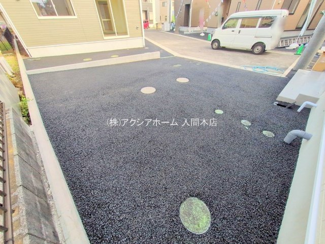 入間市小谷田1丁目・全8棟　新築一戸建　4号棟の駐車場|現地写真（2025年9月18日撮影）