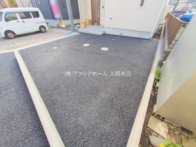 入間市小谷田1丁目・全8棟　新築一戸建　4号棟の駐車場|現地写真（2025年9月18日撮影）