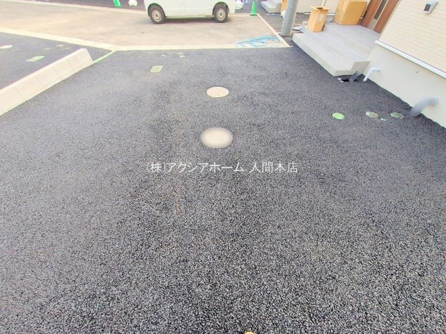 入間市小谷田1丁目・全8棟　新築一戸建　4号棟の駐車場|現地写真（2025年9月18日撮影）