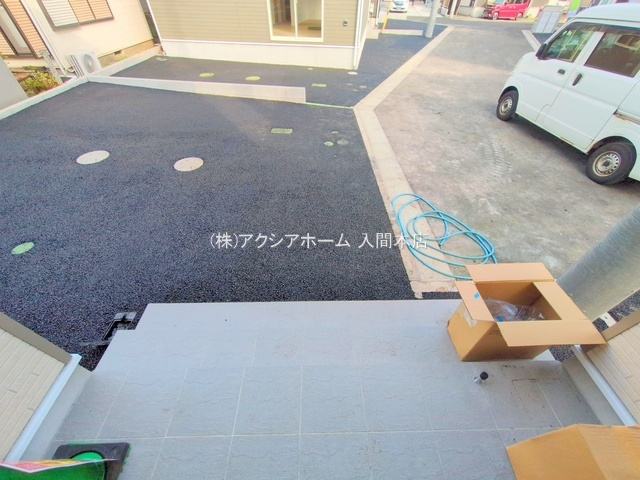 入間市小谷田1丁目・全8棟　新築一戸建　4号棟の駐車場|現地写真（2025年9月18日撮影）