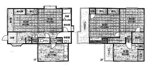 加古川市米田町平津　中古戸建の間取り|5ＤＫ＋納戸です。