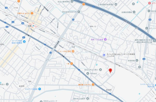 加古川市米田町平津　中古戸建の地図