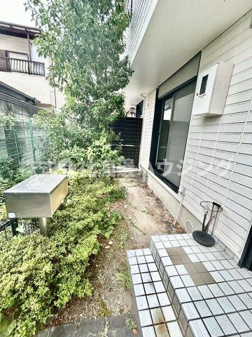 下穂積テラスハウス　の庭