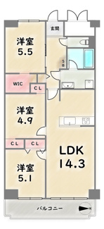 【間取り】 | 嵯峨スカイハイツ