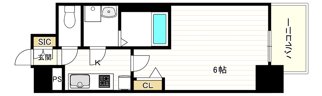エスリード難波AGREAの間取り