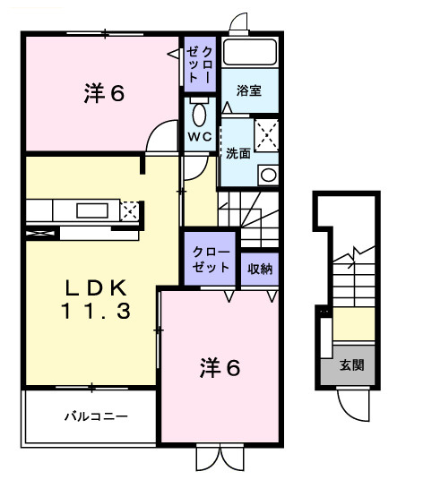 カトレアの間取り|間取図